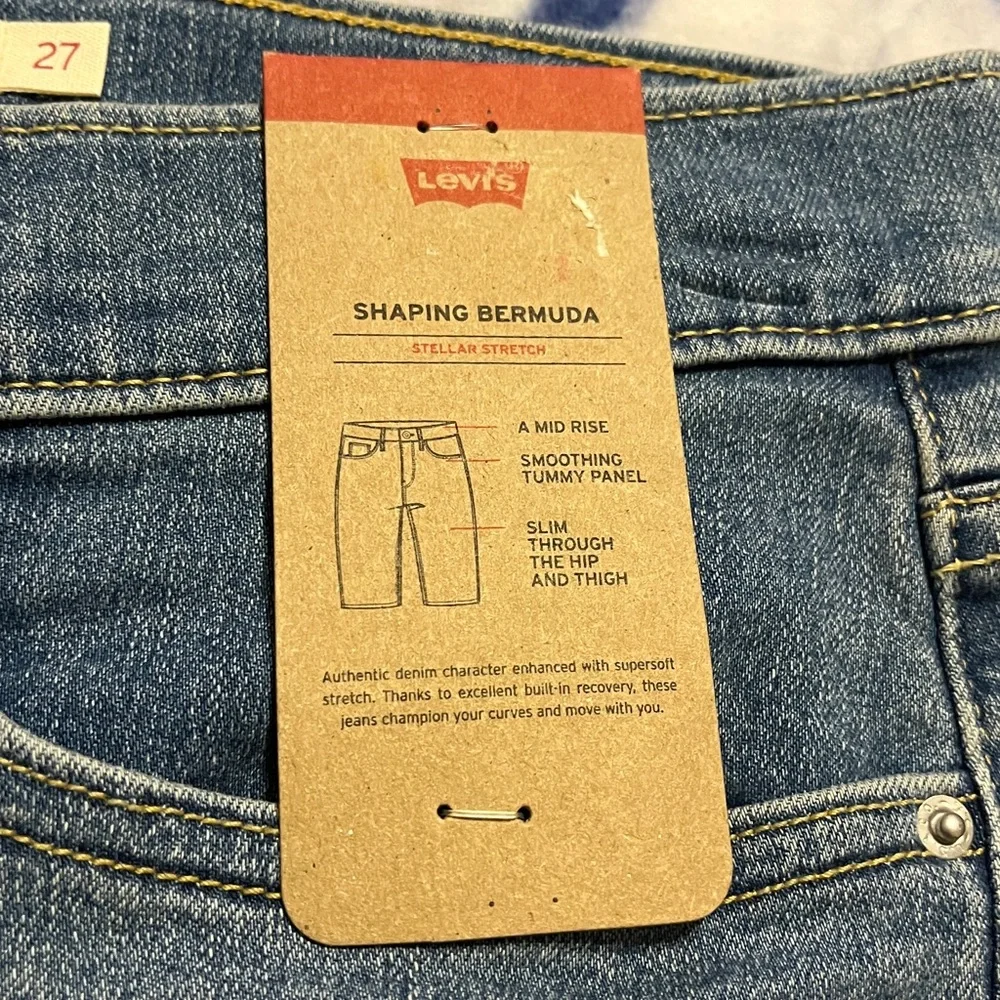 Levi's Shaping Bermuda Denim Shorts